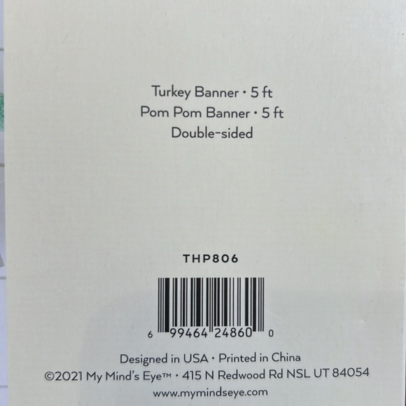 My Minds Eye Turkey Banner - Picture 3 of 3